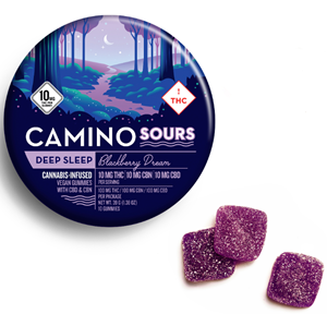 100mg THC, 100mg CBN Camino Sours Blackberry Dream