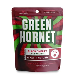 Green Hornet 100MG THC/100MG CBD - 1:1 Black Cherry