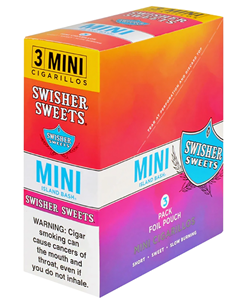 3 Pack-Swisher Sweets Mini Cigarillos (Tobacco)