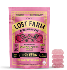 100mg Lost Farms Live Resin Strawberry Lemonade